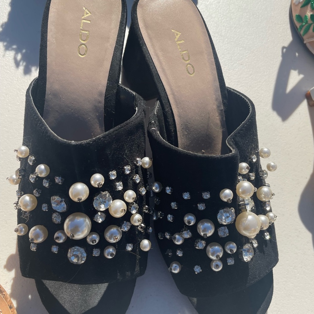 Aldo Clogs with pearls